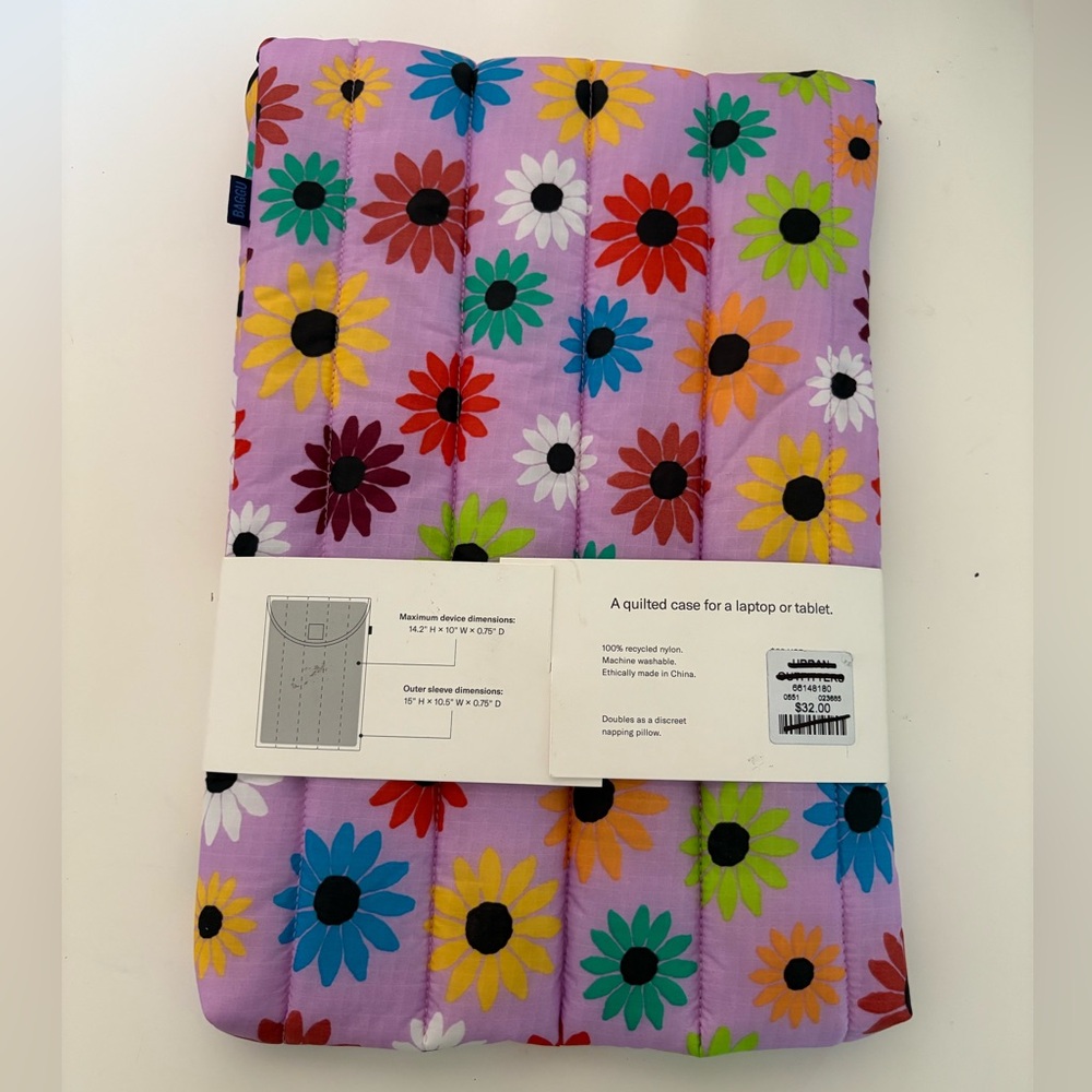 NWT BAGGU Puffy Nylon 16” Laptop Sleeve - Picture 5 of 13